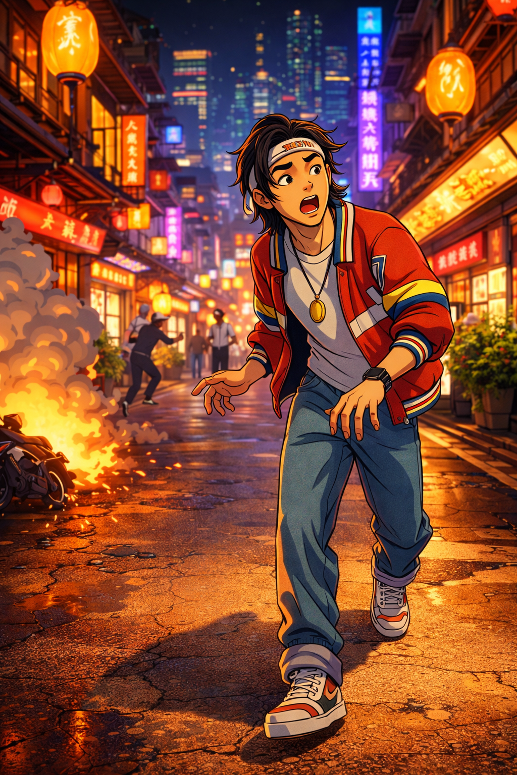 Chained creature illustration